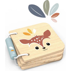 Speedy Monkey - Ξύλινα Βιβλιαράκια Με Εικόνες Δάσος 9x8x2 cm SP1040