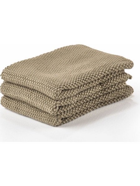 Ποτηρόπανα 37803 (Σετ 3τμχ) 27x27 Khaki Zone Denmark 100% Βαμβάκι