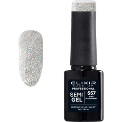 Elixir Semigel 557 Multi Transparent Ημιμόνιμο Βερνίκι Νυχιών 5ml