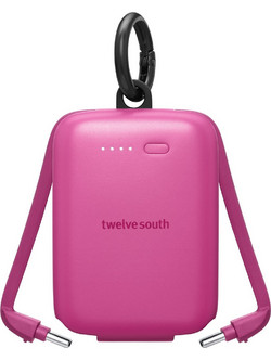 Twelve South PowerClip Power Bank 2000mAh Fuchsia