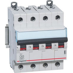 Ασφάλεια TX3 63A τύπου C 4Π 6kA 403568 Legrand 403568