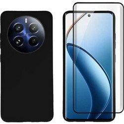 Redshield Realme 12 Pro/12 Pro+ Silicone & 3D Glass Black Σετ - Θήκη Κινητου & Προστατευτικό Οθόνης