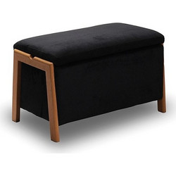 DALI ΣΚΑΜΠΟ VELVET BLACK ΜΕ ΑΠΟΘ. ΧΩΡΟ 75X42X44εκ