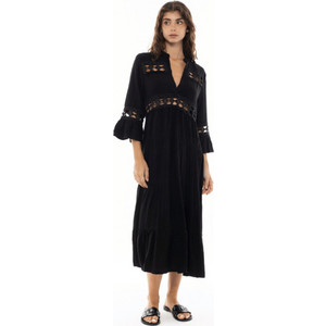Pink Label Γυναικείο Μακρύ Φόρεμα Παραλίας BN-273-Μαύρο Pink Label Γυναικείο Μακρύ Φόρεμα Παραλίας BN-273-Μαύρο