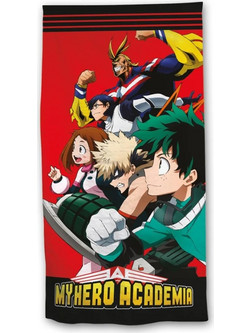 My Hero Academia 5 Παιδική Πετσέτα Θαλάσσης Microfiber Κόκκινη 70x140cm