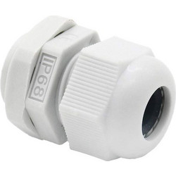 IP68 PG11 Waterproof Nylon Plastic Cable Gland Connector White