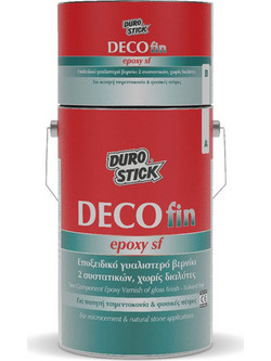 Durostick Decofin Epoxy SF (A+B) Βερνίκι Επιφάνειας Πέτρας Διαλύτου Gloss 0.75kg