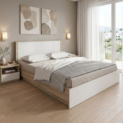 Pakoworld Κρεβάτι Υπέρδιπλο Ξύλινο 160x200cm 383-000101