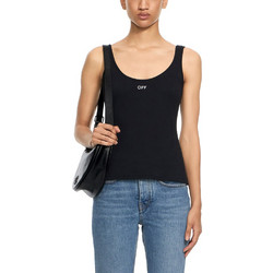 OFF STAMP RIB TANK TOP WOMEN OFF-WHITE