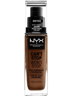 Nyx Can't Stop Won't Stop Full Coverage 20 Deep Rich Liquid Foundation 30ml