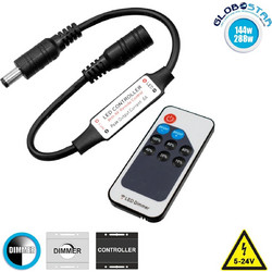 GLOBOSTAR(R) 73308 CORE Dimmer 1CH DC 5-24V 6A 144W Max IP20 - RF 2.4GHz Ασύρματο Χειριστήριο - M5.5xΠ5xΥ1.3cm