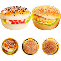 Squishy PU Burger Μαγνητάκι (Τυχαίο σχέδιο)