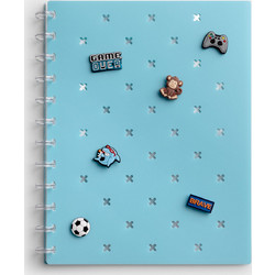 Ντοσιέ με 20 Διαφανείς Θήκες Pin Blue Goomby