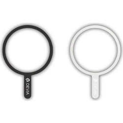 Magnetic Adapter Ring Devia EL255 για Magsafe Μαύρο & Λευκό (2 τεμ.)