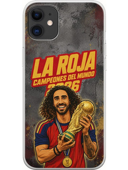 Θήκη La Roja Campeones del Mundo - Marc Cucurella iPhone 11 Flexible TPU (Διάφανη Σιλικόνη)