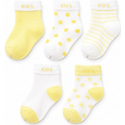 Σετ 5 ζευγαρια Καλτσες Baby Yellow 0-12m 71206000005