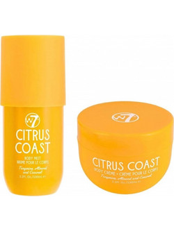 W7 Citrus Coast Travel Set Body Mist 100ml + Body Cream 100ml