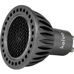 Kelvo Kyron Dark 36 Σποτ GU10 MR16 με Honeycomb Anti-Glare Reflector Led 7W 840lm Cri (Ra) = 90 36 Ac 220-240V IP20 Φυσικο Λευκο 4500K Dimmable Bridgelux Cob Chip - Γκρι Ανθρακι & Μαυρο Ματ - Μ5 x Π5
