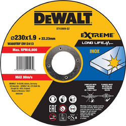 ΔΙΣΚΟΙ ΚΟΠΗΣ 230Χ1,9ΜΜ DEWALT