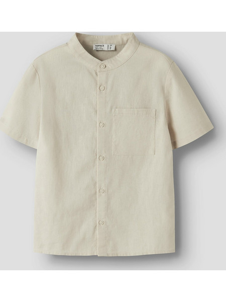 Εφηβικό πουκάμισο λινό NKMFALINNEN SS SHIRT 13240461