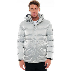 Biston Ανδρικό Μπουφάν Χειμωνιάτικο Puffer Γκρι 48-201-007-59
