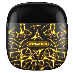 Awei T28 Pro Ice Crack Ακουστικά Bluetooth Earbud Yellow