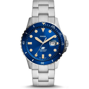 Fossil Ανδρικό Ρολόι με Ασημί Μεταλλικό Μπρασελέ FS5949