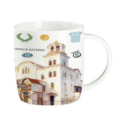 Σετ κεραμική κούπα Souvenir με κουτάλι - Paralia - 0034705