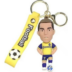 3D Μπρελόκ Σιλικόνης Football Stars - Cristiano Ronaldo Al Nassr 8 εκ
