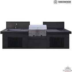 Κουζίνα εξωτερικού χώρου κτιστή Premium AK 353 Sxistolithos