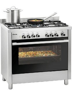 Κουζίνα αερίου 5 εστιών με φούρνο ηλεκτρικό multifunction 1519821