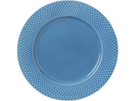 Lyngby Porcelaen - Rhombe Color Dinner Plate - O27 cm - Blue
