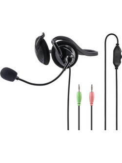 Hama NHS-P100 On Ear Ακουστικά Υπολογιστή με Μικρόφωνο & 3.5mm Jack