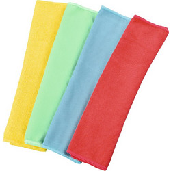 HAMA 111391 XAVAX MICROFIBRE CLOTHS, 30 X 30 CM, BLUE/GREEN/YELLOW/RED