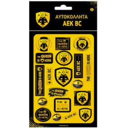 NAKAS GROUP PUFFY STICKERS - AEK BASKETBALL 1 HP.ST.P.0135 Κίτρινο