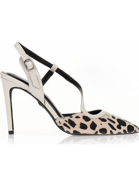 Γόβες TSOUKALAS animal print και λεπτό τακούνι