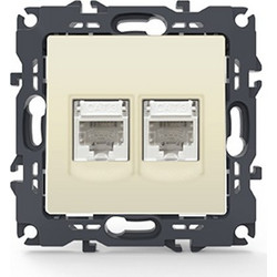 PRIME ΠΡΙΖΑ ΤΗΛΕΦΩΝΟΥ ΙΒΟΥΑΡ ΜΕ ΒΥΣΜΑ 2XRJ11 CAT3 IP20 / 1000113102