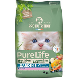Pro-Nutrition Flatazor Pure Life Kitten with Sardine 2kg