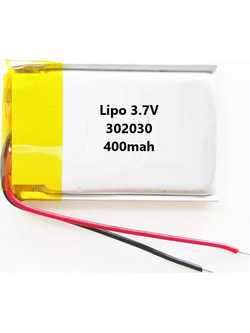 Επαναφορτιζόμενη Μπαταρία LiPo 3.7V 400mAh μεγέθους 302030 TC-426