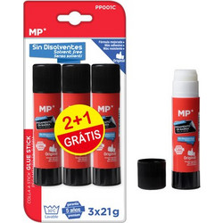 MP MP κόλλα στικ PP001C, διάφανη, 21g, 3τμχ