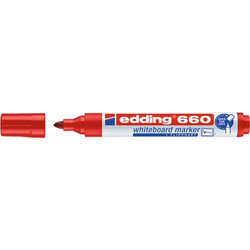EDDING EDDING μαρκαδόρος ασπροπίνακα 660, επαναγεμιζόμενος, κόκκινος
