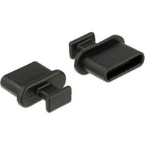 DELOCK DELOCK κάλυμμα προστασίας για θύρα USB-C 64013 με λαβή, μαύρο, 10τμχ