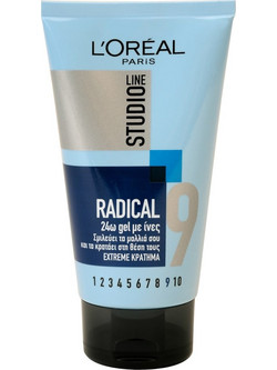 L'Oreal Paris Studio Line Radical 9 Gel Μαλλιών Ανδρικό Πολύ Δυνατό Κράτημα 150ml