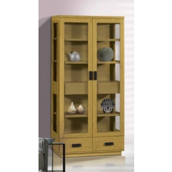 Βιτρίνα Σαλονιού 155 σε Ξύλο Δρυς (Π90xΒ40xΥ190)cm