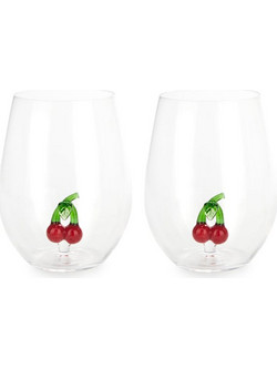 Ποτήρια Σετ 2 τμχ Με Κερασάκια Botanical Cherry Balvi - Balvi