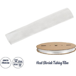 GloboStar 79968-1 Θερμοσυστελλόμενο - Μακαρόνι Φ20mm/10mm - Τεμάχιο Μήκους 20cm Στεγανοποίησης για Όλες τις Neon Flex LED DC 24V & DC 230V Αδιάβροχο IP65 Μ20 x Π3.5 x Υ0.3cm - Διάφανο
