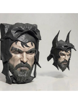 Φιγούρα Custom Head Collection Batman Viking 3D εκτυπωμένη