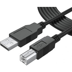 Καλώδιο USB 2.0 σε USB Type B, 1.5m, μαύρο