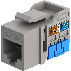 GOOBAY Keystone module RJ45 77951, CAT 6A UTP, slim & short, toolfree, γκρι 77951
