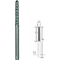 PROXXON ΦΡΕΖΑ ΚΟΦΤΗΣ ΚΑΡΒΙΔΙΟΥ-ΒΟΛΦΡΑΜΙΟΥ 3.2MM 28757
